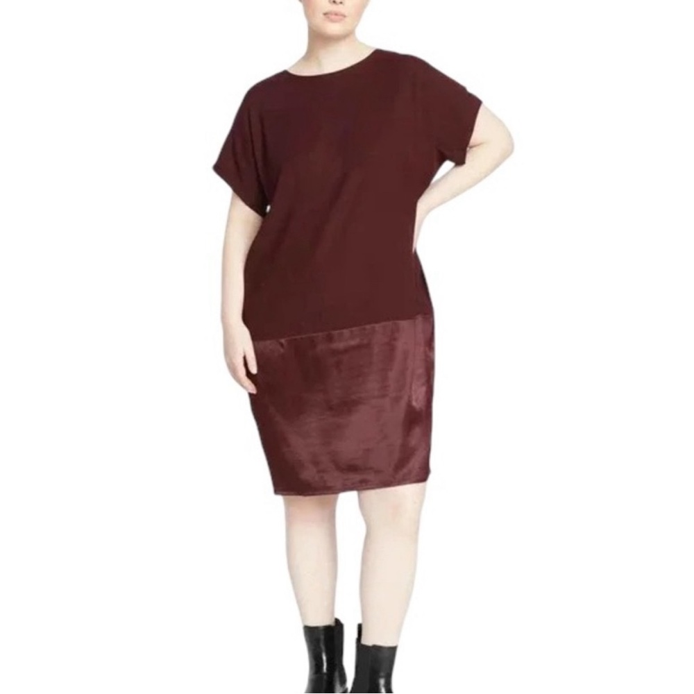 Universal Standard Avenir Dress In Burgundy